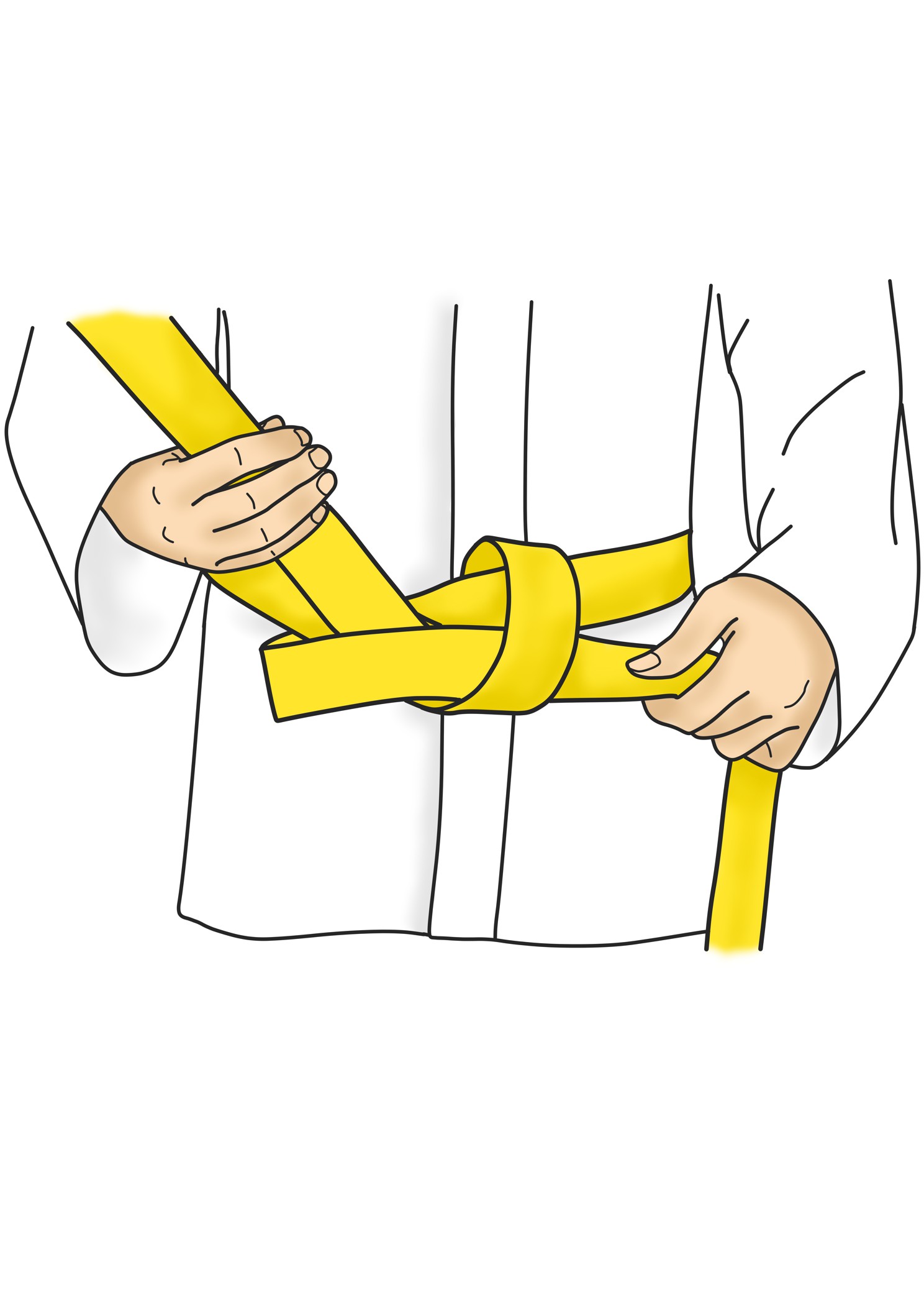 Taekwondo – Gürtel binden 4_small